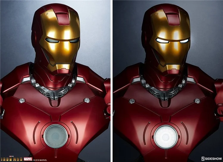 IN STOCK】Sideshow Marvel Life Size Bust Iron Man Mark III GK/Statue