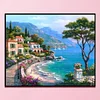 Seaside Town - 11CT Stamped Cross Stitch Kit(50*40cm)