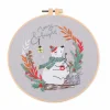 Embroidery (Multi-Style) Butterfly Christmas Halloween - 20*20cm/7.87*7.87in