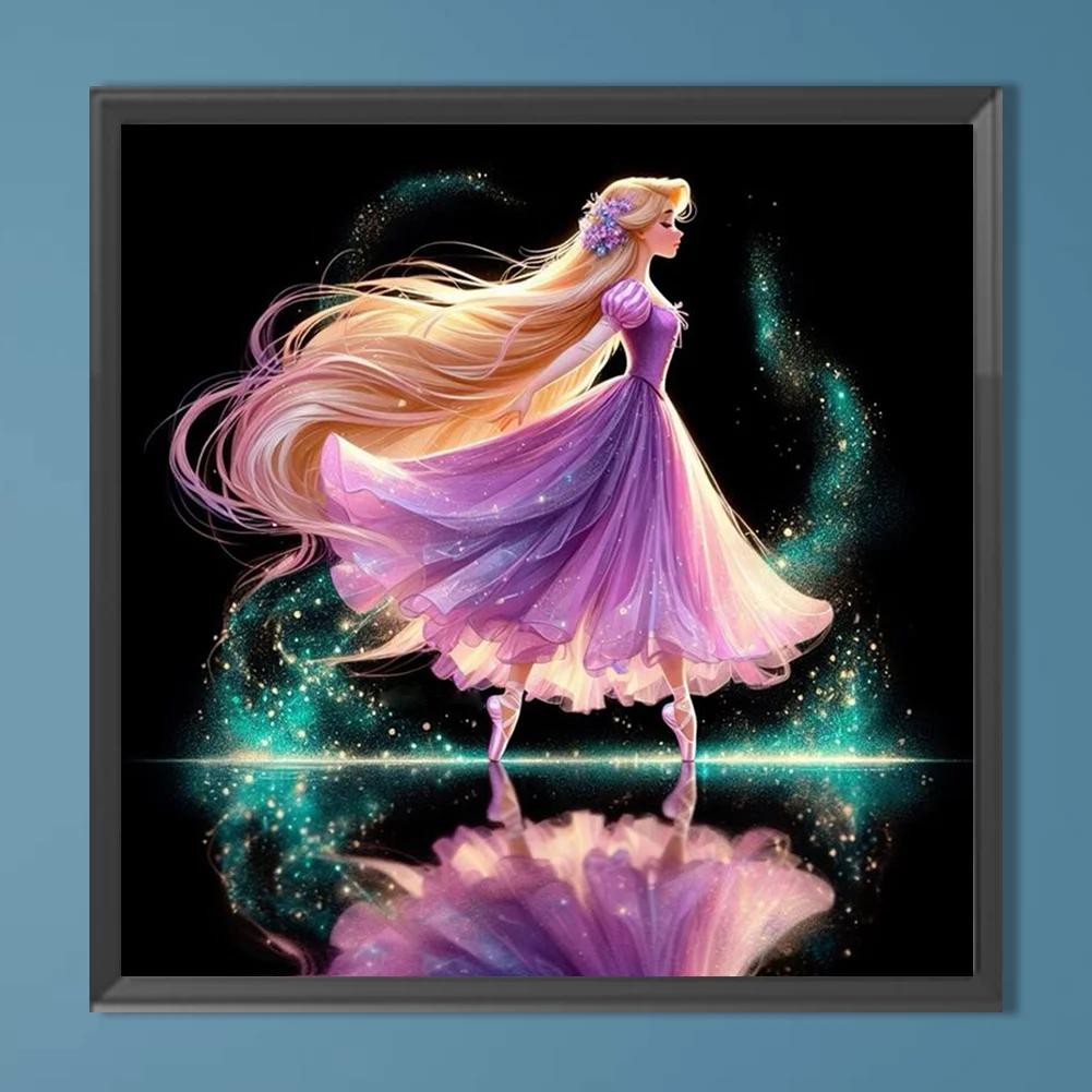 Diamond Painting - Full Round Drill - Princess Rapunzel(Canvas|40*40cm)