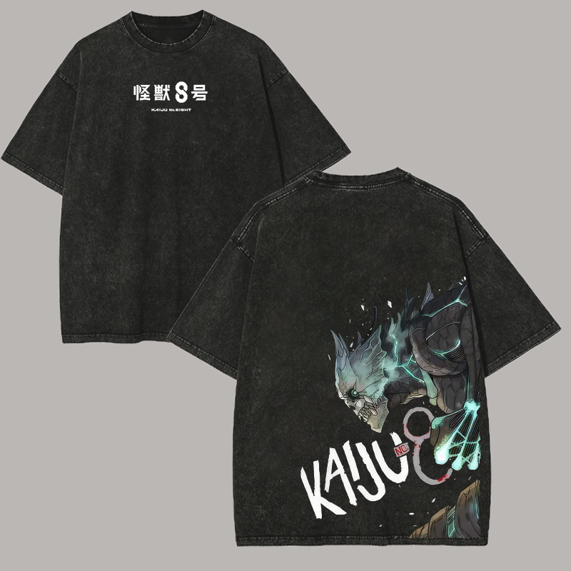 Kaiju No. 8 Printed Unisex Washed T-Shirt