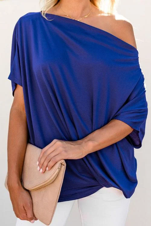Off Shoulder Casual Loose Top