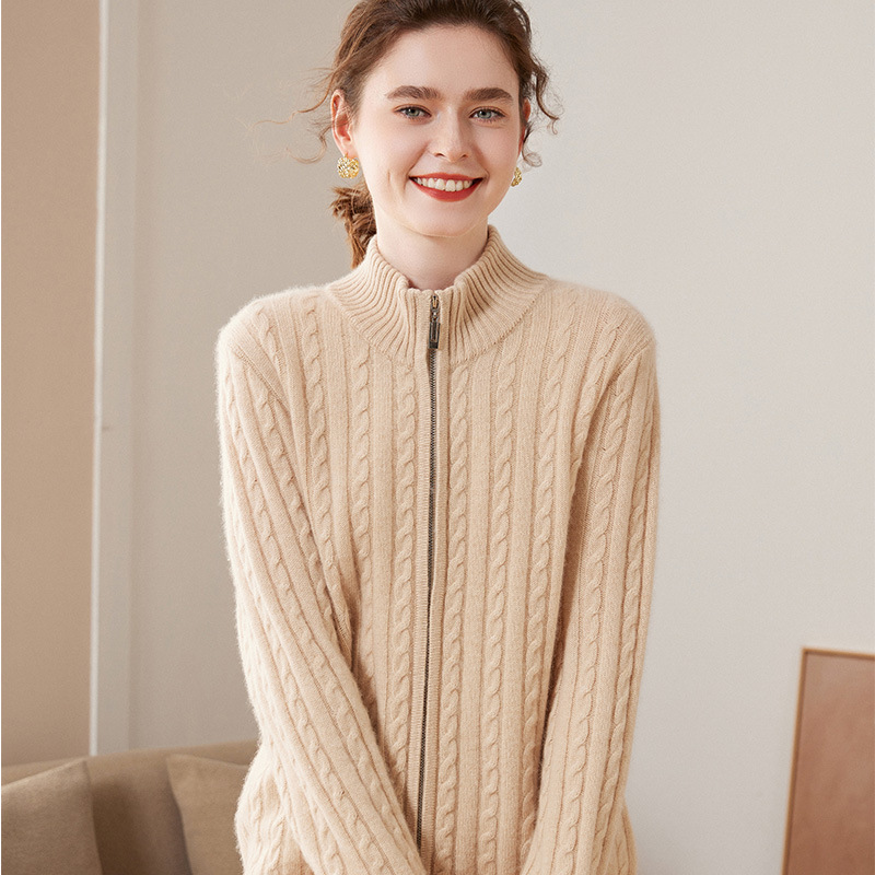 Cashmere Cardigan Sweater For Graceful Ladies REAL SILK LIFE