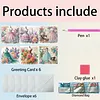 6Pcs Diamond Painting Sewing Greeting Card with Envelopes for Beginner Adult Holiday Gifts