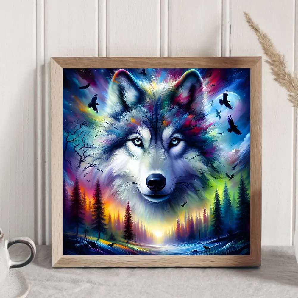 Diamond Painting - Full Round Drill - Wolf(Canvas|30*30cm)
