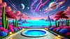Luxury AB Velvet Diamond Painting Kit - Landscape
