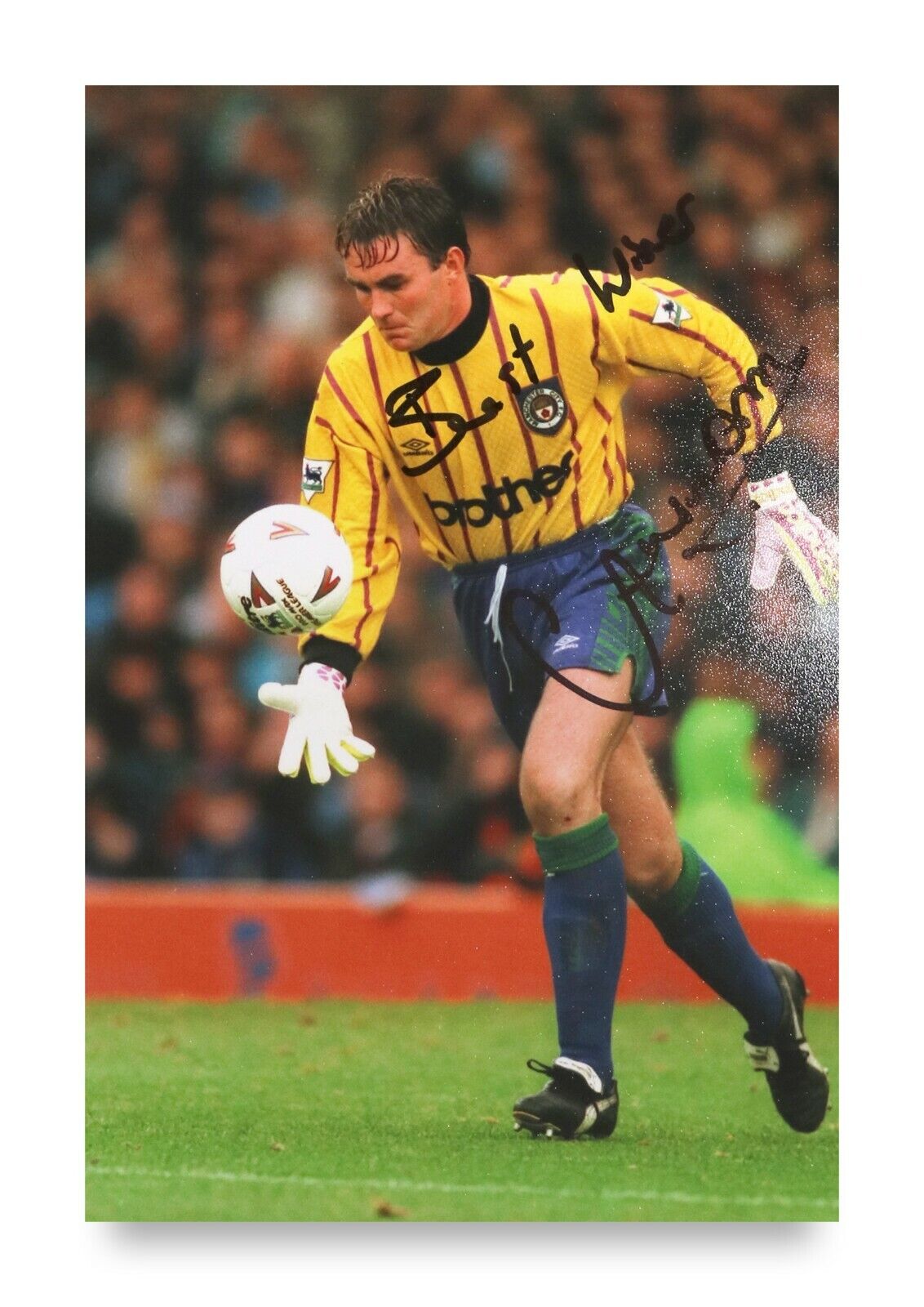 Andy Dibble Signed 6x4 Photo Poster painting Manchester City Goalkeeper Rangers Autograph + COA