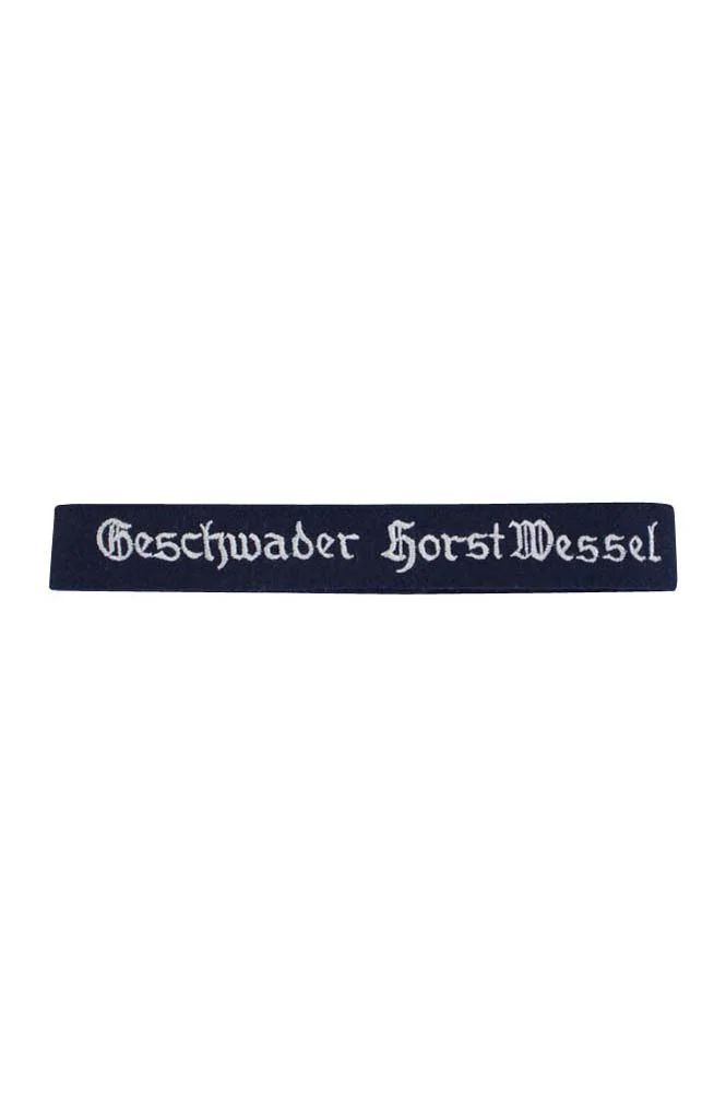   Luftwaffe Geschwader Horst Wessel EM Cuff Title German-Uniform