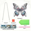 Acrylic Black Gray Butterfly - 5D DIY Craft Pendant