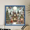 Christmas Tree And Santa Claus - 11CT Stamped Cross Stitch - 50*50cm - Xmas
