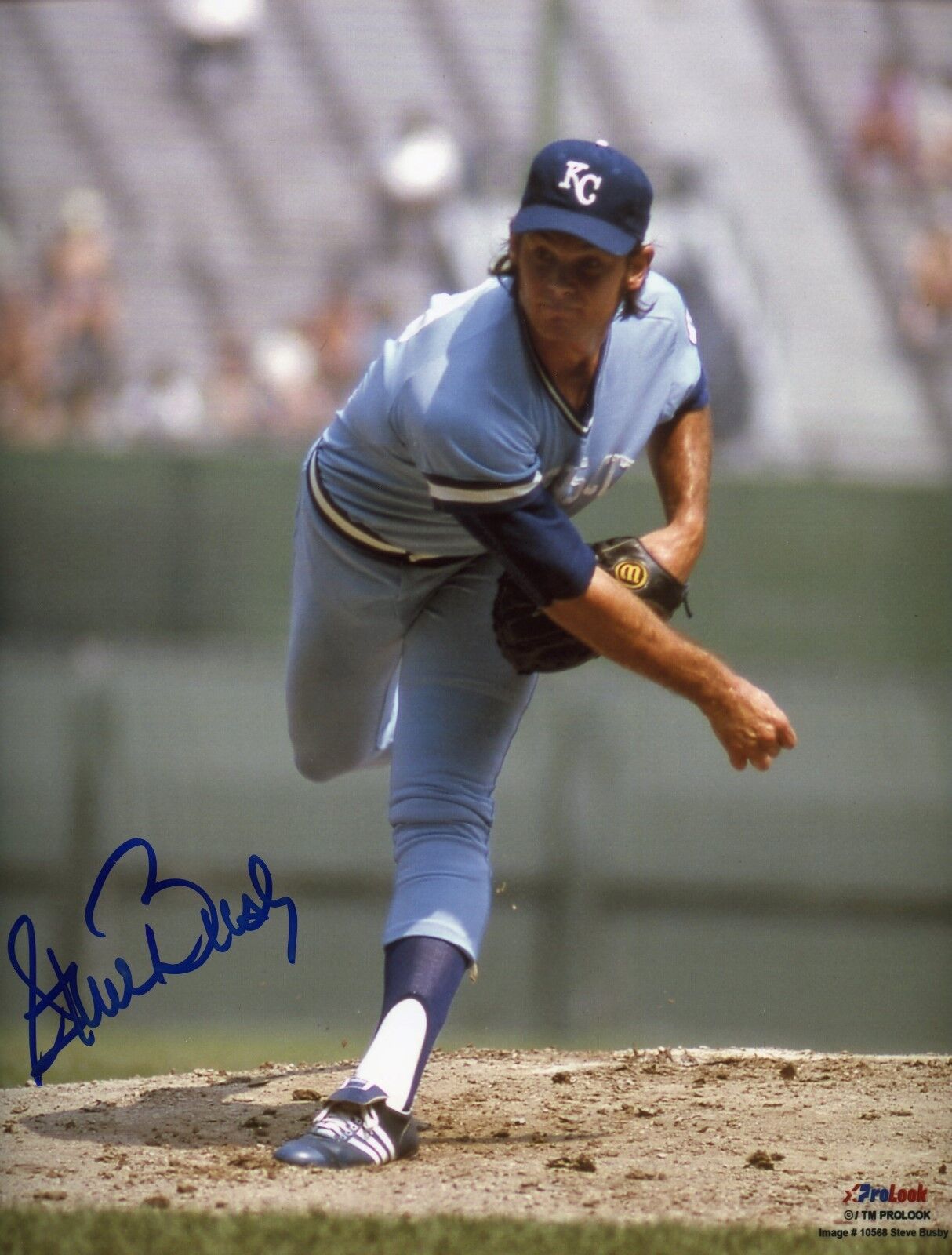 Steve Busby autographed 8x10 Kansas City Royals #11  Shipping