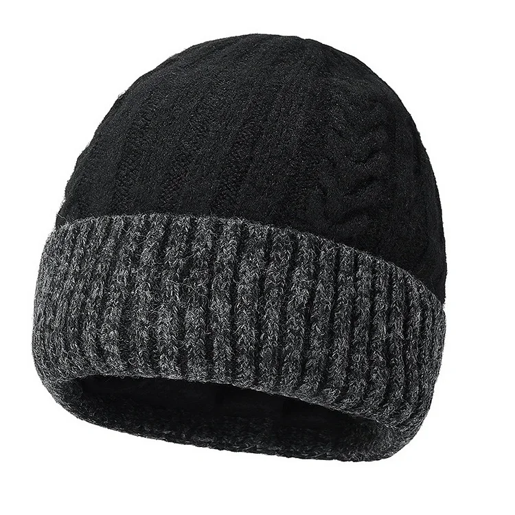 Unisex Winter Cable Knit Beanie Hat Stylish And Warm Headwear