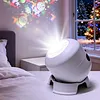 Dynamic Rotating LED Ocean Light Projector Dimmable Brightness & Flexible Stable Base Design Night Light Projector USB Powered & Versatile for Kids Bedroom Decoration