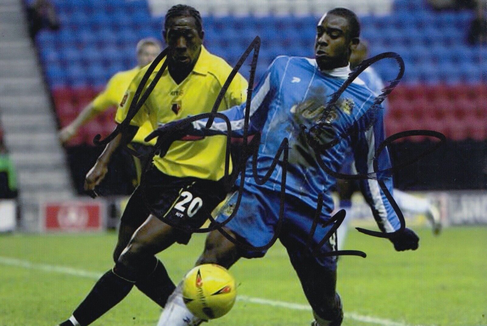 LLOYD DOYLEY HAND SIGNED 6X4 Photo Poster painting - FOOTBALL AUTOGRAPH - WATFORD 1.