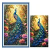Peacock - Full Embroidery 3 Strands 11CT Stamped Cross Stitch - 40*70CM - Large Size