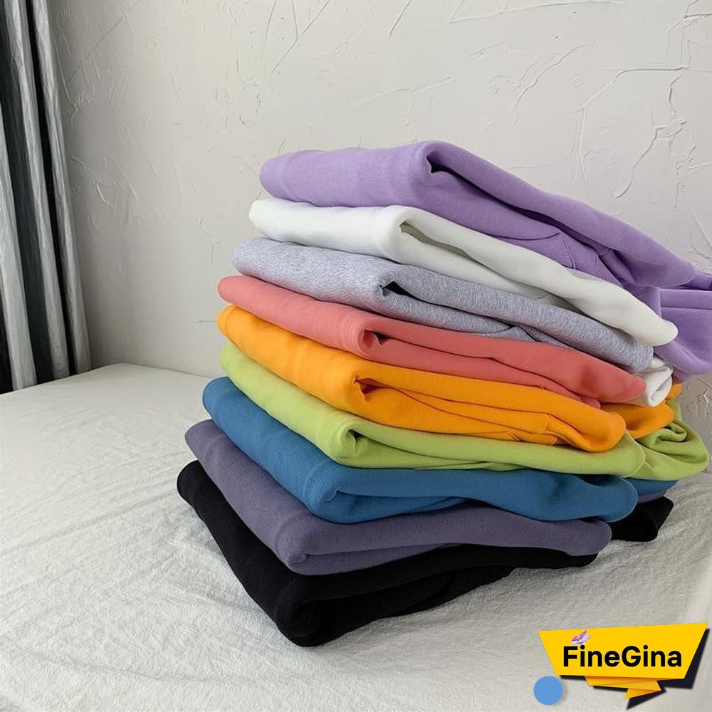 Womens Oversized Hoodies Thin and Thick Hoodie Harajuku Casual Couple Sweatshirts Autumn