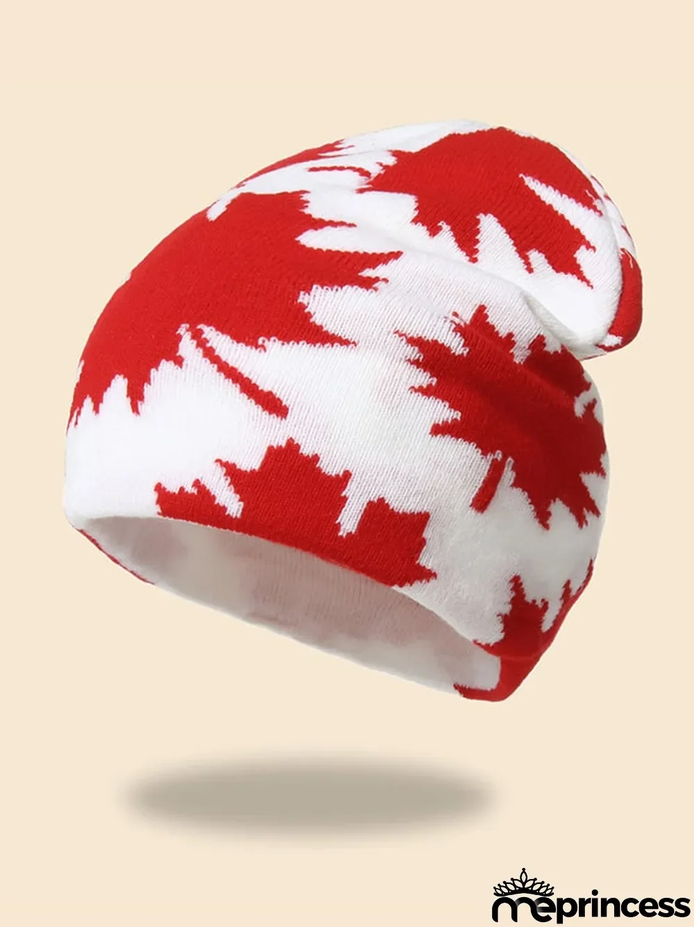 Maple Leaf Knitted Beanie