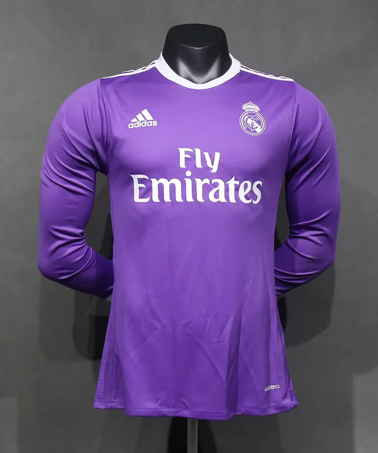 2017/18 Real Madrid Away Retro Player Edition Long Sleeve 1:1 Thai Quality