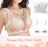 Reggiseno anti-arricciamento senza cuciture del ricamo