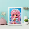 Cartoon Little Girl Diamond Art Painting Kits with Frame 