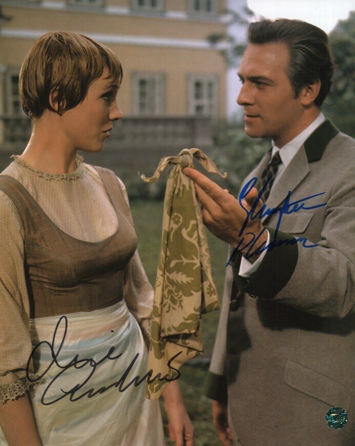 JULIE ANDREWS, CHRISTOPHER PLUMMER Autographed Original 8x10 Photo Poster painting LOA TTM