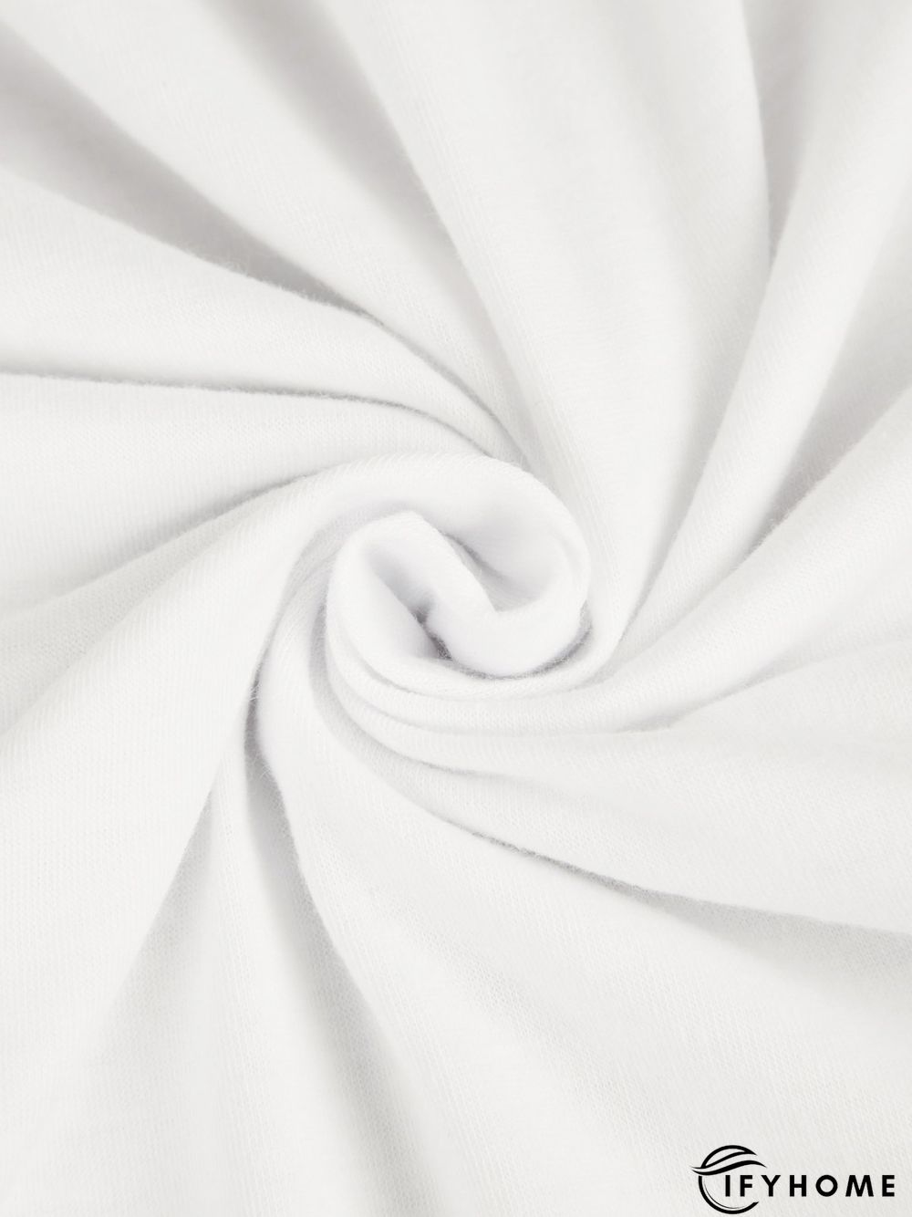 Women's White V neck Plain Cotton Blend Short Sleeve Casual Tunic T-Shirt | IFYHOME