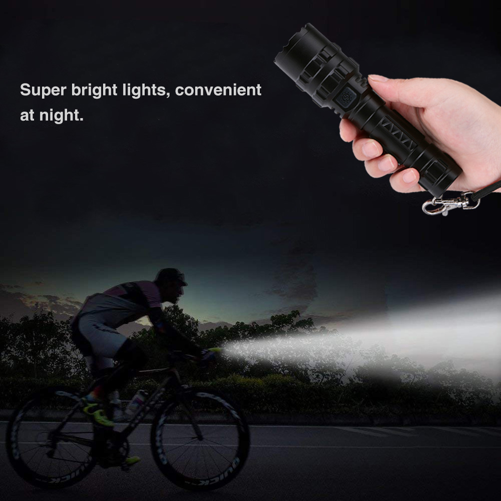 

Powerful LED Flash Power Indicator Adjustable Torch USB Rechargeable, 501 Original