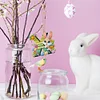 (US Only)PET Double Sided Special Shaped Easter Alphabet DIY Diamond Painting Keychain