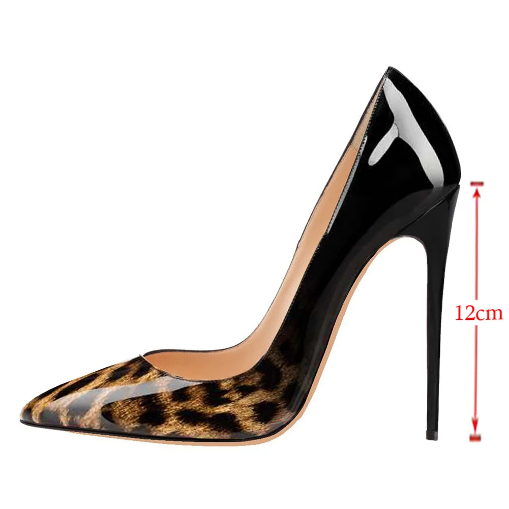 120mm Gradient High Heels Fashion Pumps Patent-MERUMOTE