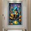 uk.everydayedeals (Limited Stock)Diamond Painting - Full Round - Pumpkin Lamp and Grandp(40*70cm)