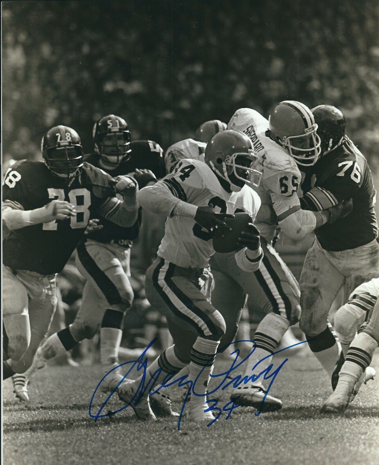 Signed 8x10 GREG PRUITT CLEVELAND BROWNS Autographed Photo Poster painting - w/COA