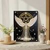 DIY Pearl Painting Angel for Home Wall Decor with Frame(30x40cm)