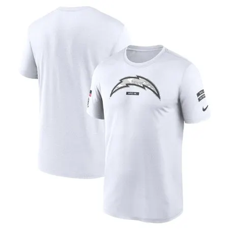 Men's Los Angeles Chargers  White 2024 Salute To Service Legend Performance T-Shirt