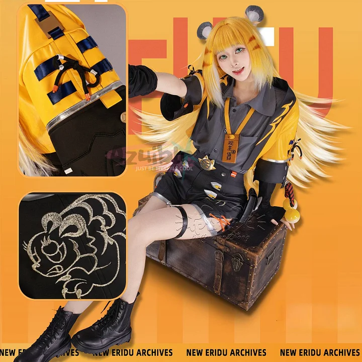 Azuiblc ゼンゼロ チーフーフー（橘福福）コスプレ衣装｜特大しっぽ