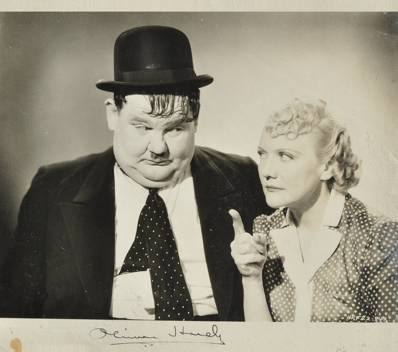 OLIVER HARDY SIGNED Autographed Photo Poster painting Laurel And Hardy Hal Roach wcoa