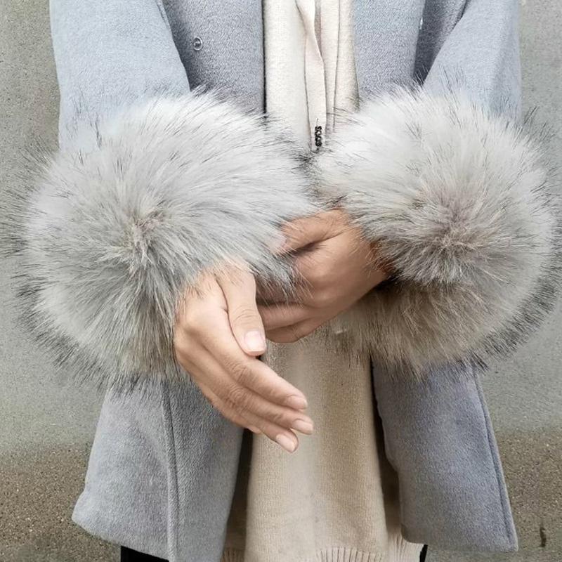 Rotimia Fashion Imitation Rabbit Fur Bracelet Cuff Wrist Sleeve