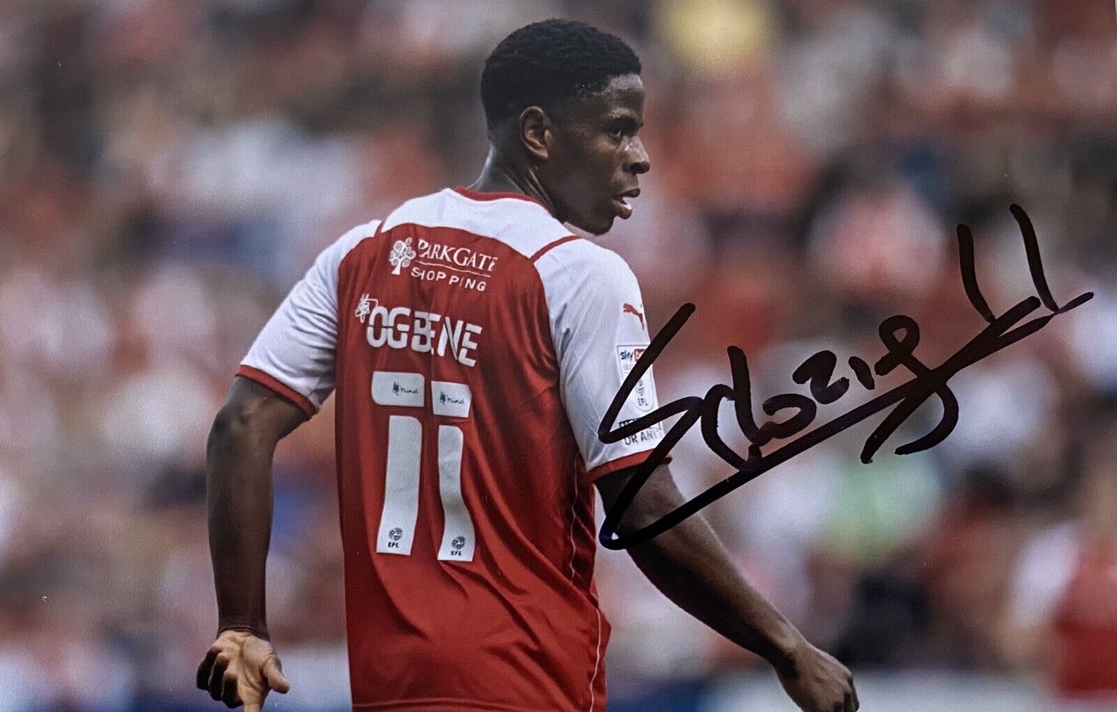 Chiedozie Ogbene Genuine Hand Signed Rotherham United 6X4 Photo Poster painting, See Proof, 2