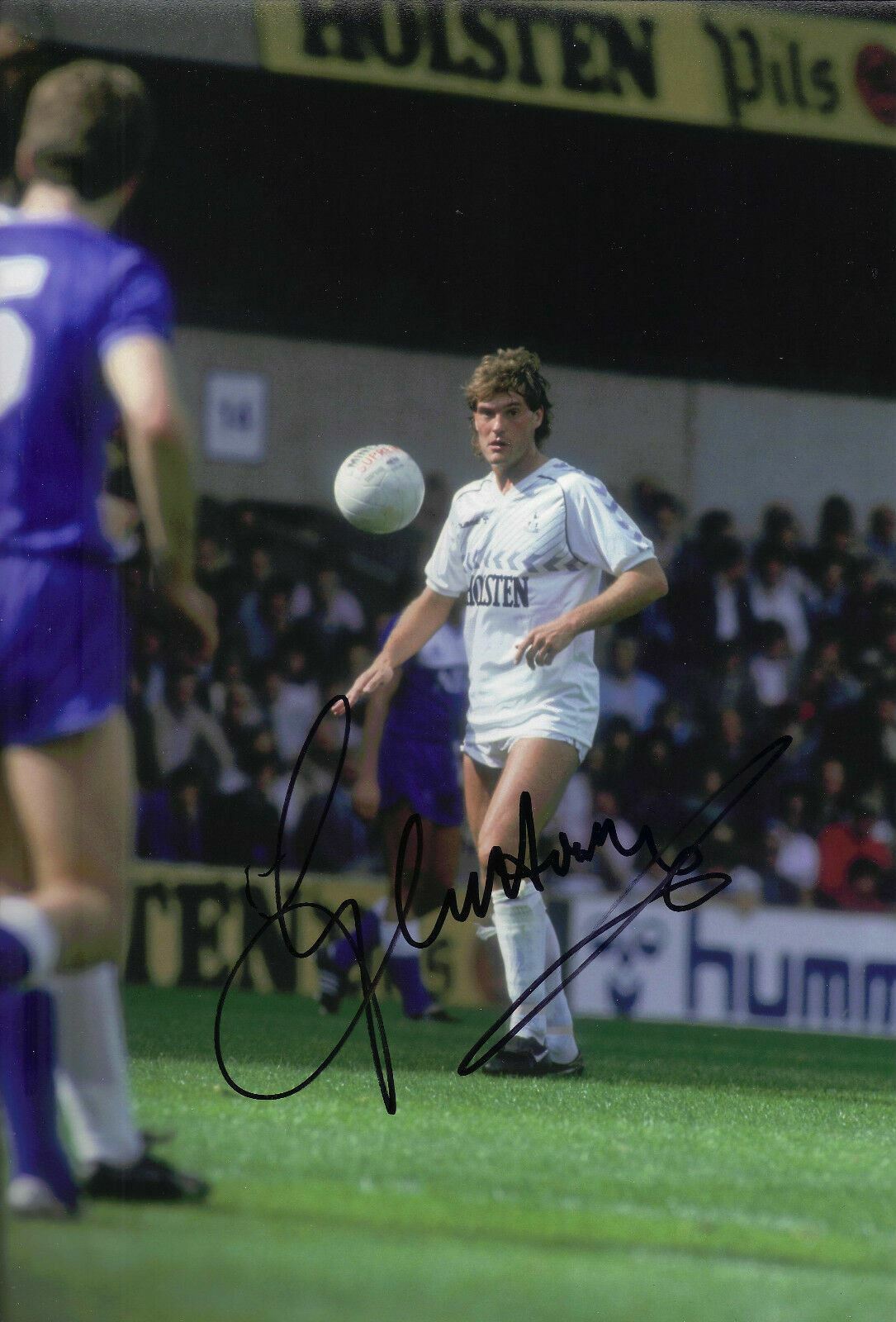 GLENN HODDLE Signed 12X8 Photo Poster painting Tottenham Hotspur & ENGLAND AFTAL COA (1918)