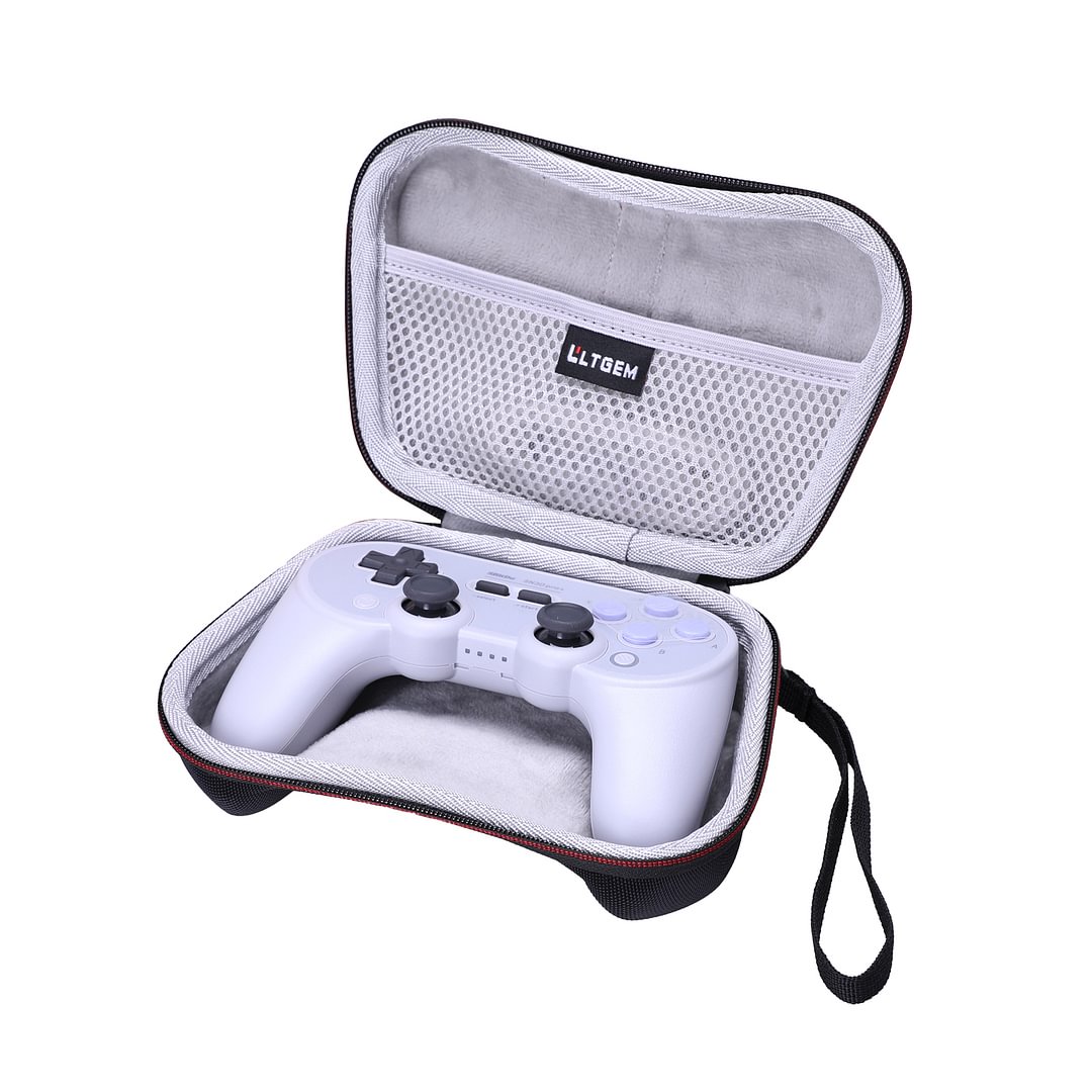 L LTGEM EVA Hard Case for 8Bitdo Sn30 Pro+ Bluetooth Gamepad (Sn Edition) - Nintendo Switch - Travel Protective Carrying Storage Bag
