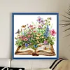 Garden Hut In Book-14CT Stamped Cross Stitch 40*40cm/15.75*15.75in tapestrymarket