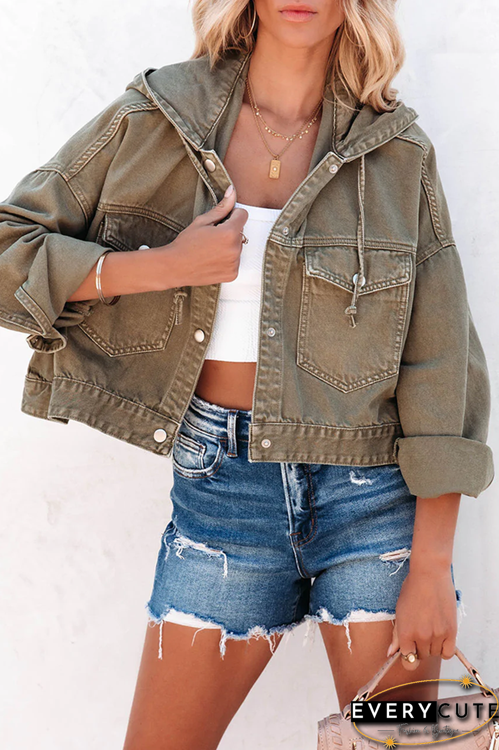 Short But Sweet Crop Hooded Jacket