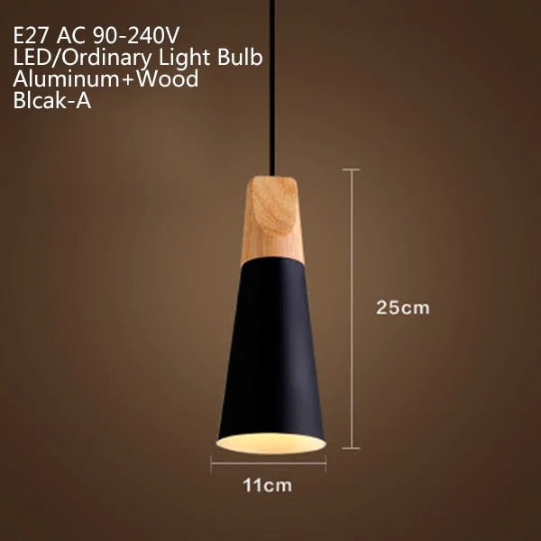 Nordic Modern Macaron Combination Wooden Pendant Lamp Loft Restaurant Cafe Decoration Pendant Light Bedroom Bedside Hanging Lamp