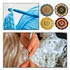 Crochet Colorful Mandala Coaster Handmade DIY Material Package with Crochet Hook