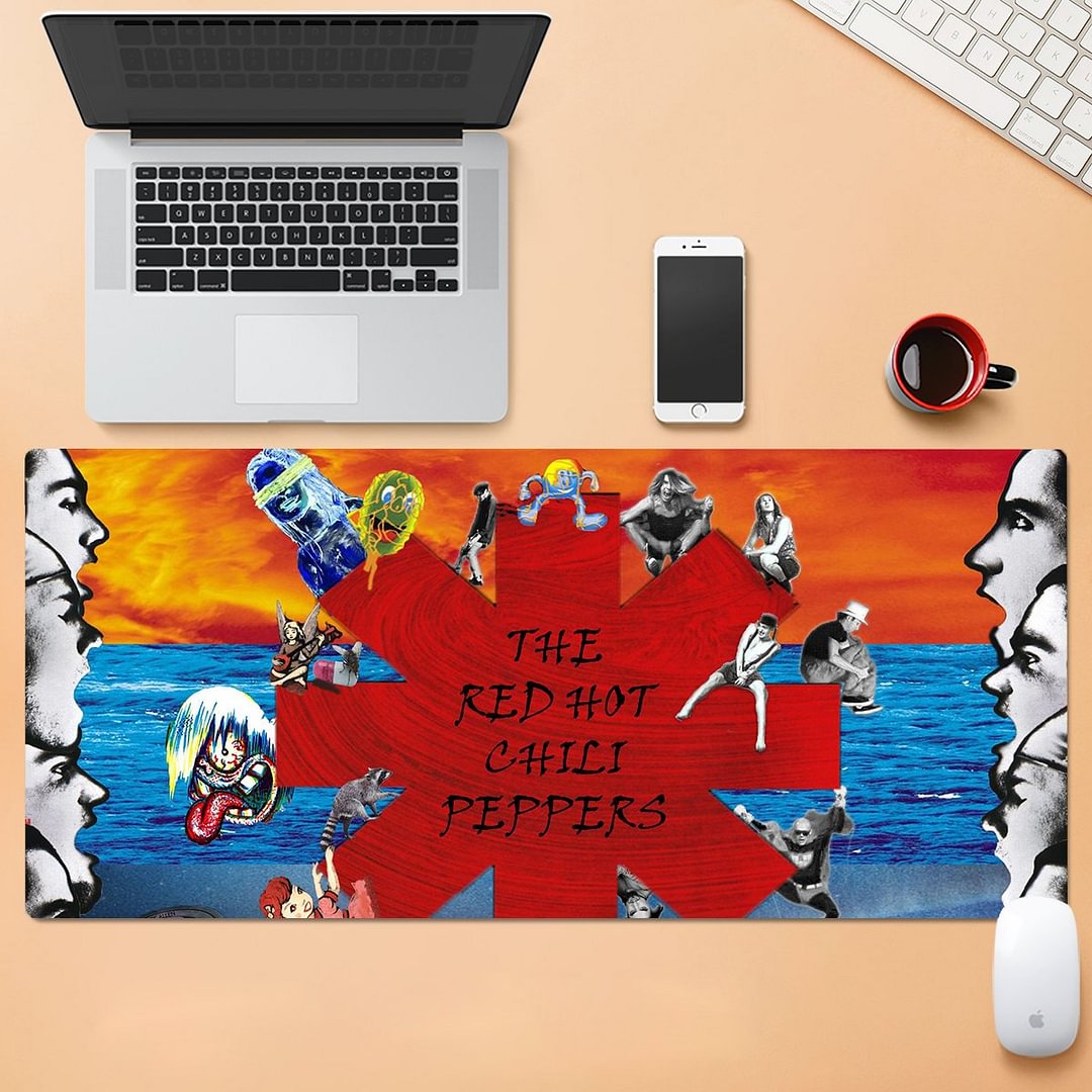 Red Hot Chili Peppers Mouse Pad Extended Large Mouse Pad for Game Office Home Use