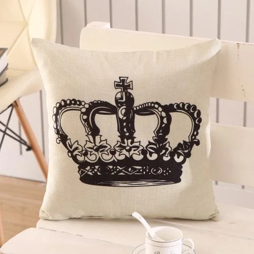 Crown Stamped Pillow Case