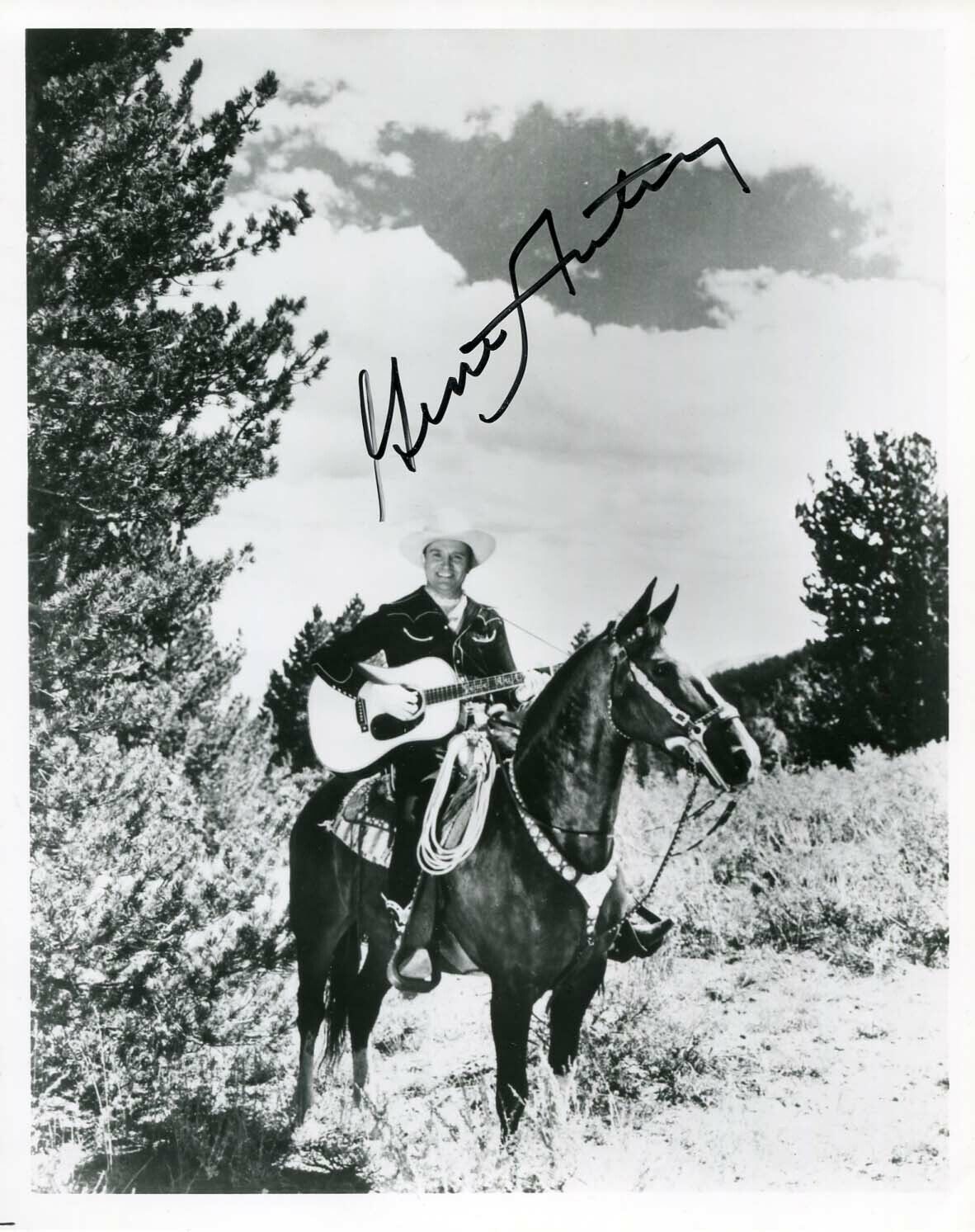 Gene Autry WESTERN autograph actor singing cowboy, signed Photo Poster painting