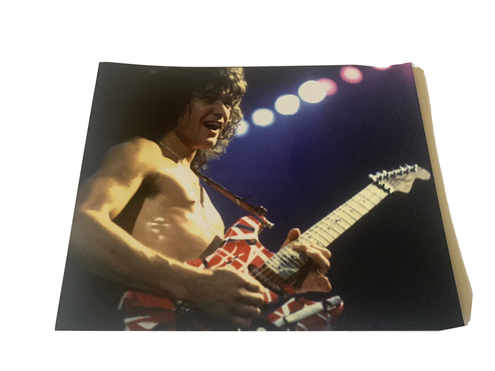 Eddie Van Halen Vintage Live 8x10 Concert Photo Poster painting #78