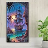 Diamond Painting -Full Round Drill Sailboat(70*40 CM)
