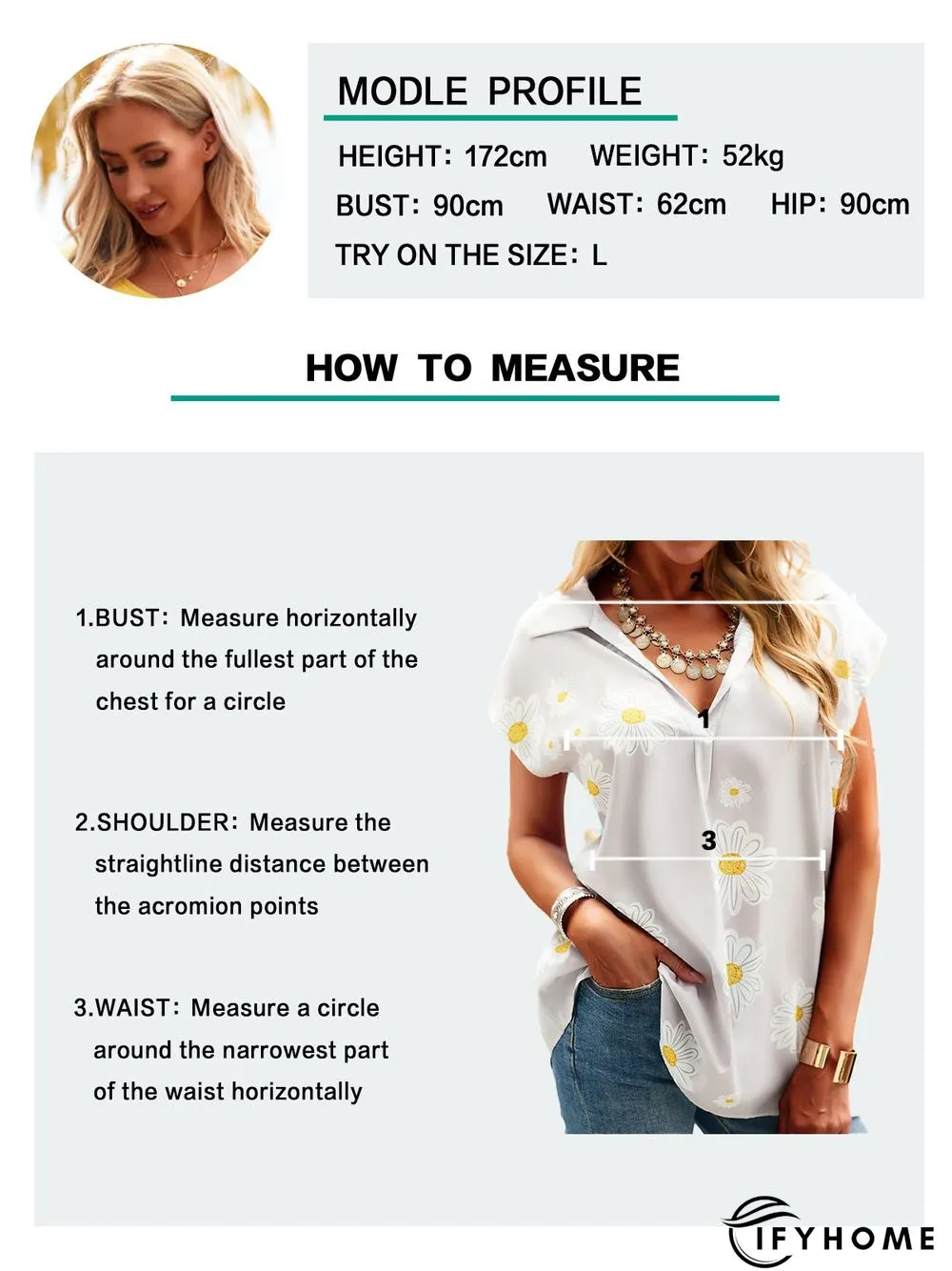 Plus size Floral Printed Tops | IFYHOME