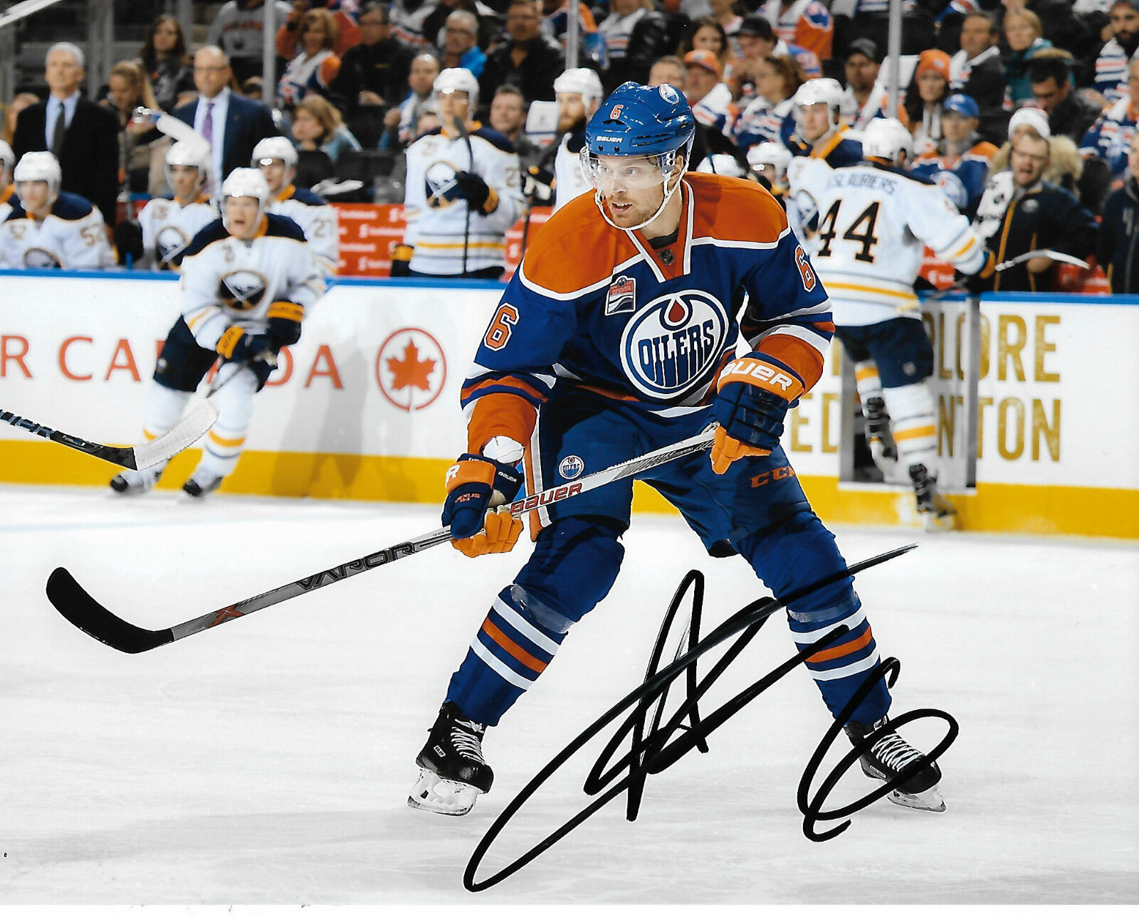 Edmonton Oilers Adam Larsson Autographed Signed 8x10 Photo Poster painting COA E